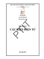 BÀI GIẢNG CẤU KIỆN ĐIỆN TỬ