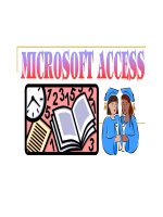 Bài giảng Microsoft Access