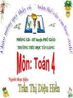 bài giảng nhân với số có một chữ số