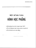 Một số bài toán hình học phẳng