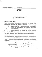 Bài tập véc tơ ôn thi đại học