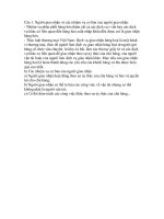 Hướng dẫn trả lời môn giao nhận