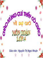 bài giảng so sánh hai phân số cùng mẫu số