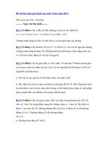 Đề thi học sinh giỏi toán quốc gia năm 2014