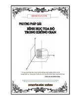 Phương pháp giải hình học toạ độ không gian