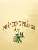 phép cộng phân số cùng mẫu số cực hay