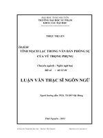 tính mạch lạc trong văn bản phóng sự của vũ trọng phụng