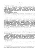 nghiên cứu sử dụng hợp lý tài nguyên, bảo vệ môi trường lưu vực sông gâm (phần lãnh thổ việt nam) bản tóm tắt tiếng anh