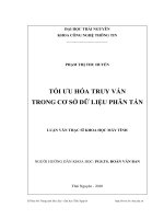 luận văn thạc sĩ tối ưu hóa truy vấn trong cơ sở dữ liệu phân tán (1)