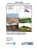 safety assessment of sea dikes in vietnam a case study in namdinh province