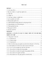 khóa luận tốt nghiệp tình hình phát triển cây chè ở tỉnh yên bái