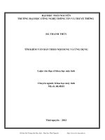 tìm kiếm văn bản theo nội dung và ứng dụng