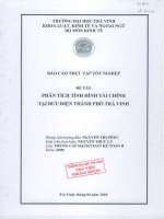 Phân tích tình hình tài chính tại bưu điện tp  trà vinh