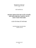 Phương trình sóng phi tuyến với điều kiện biên Dirichlet không thuần nhất ở 1 phần biên