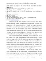 Phân tích báo cáo tài chính Công ty Cổ phần đầu tư xây dựng Sara