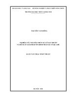 nghiên cứu nguyên nhân sự cố sạt trượt và đề xuất giải pháp ổn định tràn sự cố qua đê