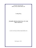 tìm hiểu phương pháp tra cứu ảnh theo nội dung