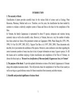 nghiên cứu phân loại họ màn màn (capparaceae juss.) ở việt nam bản tóm tắt tiếng anh