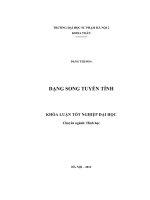 Dạng song song tuyến tính khóa luận tốt nghiệp