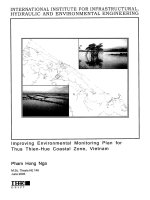 improving environmental monitoring plan for thua thien-hue coastal zone, vietnam