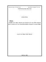 nghiên cứu thực trạng sạt lở đất lưu vực sông thạch hãn và đề xuất các giải pháp phòng tránh và giảm thiểu