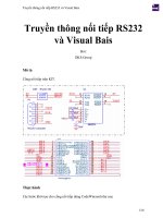 Truyền thông nối tiếp RS232 và visual bais