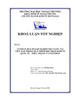 Cổ phần hoá doanh nghiệp nhà nước tại việt nam trong quá trình hội nhập kinh tế quốc tế   thực trạng và giải pháp
