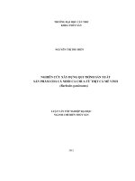 Nghiên cứu xây dựng qui trình sản xuất sản phẩm chả cá nhồi cà chua từ thịt cá mè vinh (barbodes gonionotus)