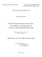 tóm tắt luận án phương pháp giải gần đúng một số lớp bài toán biên của phương trình elliptic
