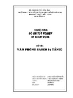 ĐỒ ÁN TỐT NGHIỆP KỸ SƯ XÂY DỰNG THIẾT KẾ VĂN PHÒNG SASCO
