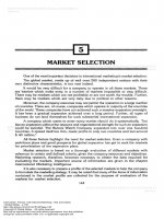 International marketing text and cases MARKET SELECTION