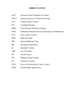 nghiên cứu ứng dụng xạ trị áp sát suất liều cao kết hợp xạ ngoài và cisplatin điều trị ung thư tóm tắt tiếng anh