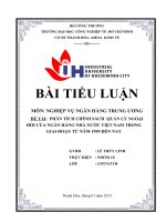 phân tích chính sách ngoại hối của ngân hàng nhà nước việt nam trong giai đoạn từ năm 1995 đến nay  