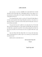 nghiên cứu giải pháp bảo vệ môi trường nước đảo phú quý, tỉnh bình thuận