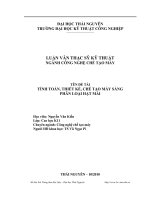 tính toán thiết kế chế tạo máy sàng phân loại cỡ hạt mài