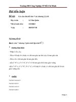 Các câu chia hết cho 7 các chương 2,3,4,9