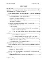 kế toán xác định kết quả kinh doanh tại Công ty TNHH chế biến lâm sản Bình An.