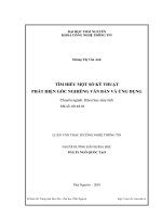 tìm hiểu một số kỹ thuật phát hiện góc nghiêng văn bản và ứng dụng