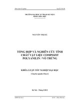 Tổng hợp và nghiên cứu tính chất vật liệu Compozit Polyanilin, vỏ trứng