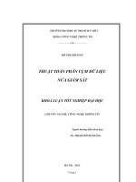 Thuật toán phân cụm dữ liệu nửa giám sát khóa luận tốt nghiệp