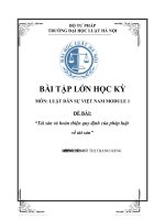 Tài sản và hoàn thiện quy định của pháp luật về tài sản  