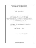 đánh giá ứng suất tồn dư trong kim loại đồng bằng phân tích đỉnh nhiễu xạ tia x