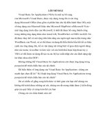 Kỷ thuật ứng dụng visual basic for applications trong powpoint để trình chiếu báo cáo tài chính