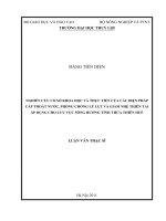 nghiên cứu cơ sở khoa học và thực tiễn của các biện pháp cấp thoát nước ,chống lũ lụt và giảm nhẹ thiên tai áp dụng cho lưu vực sông hương tỉnh thừa thiên huế
