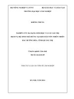 nghiên cứu đa dạng sinh học và các dịch vụ hệ sinh thái rừng ở khu bảo tồn thiên nhiên bắc hướng hóa tỉnh quảng trị