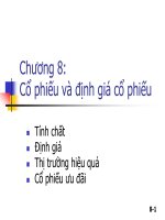 cổ phiếu và cách định giá cổ phiếu - cô võ thị quý