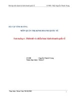 quản trị kinh doanh quốc tế, bài tập diebold và chiến lược kinh doanh quốc tế