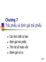 trái phiếu và cách định giá trái phiếu - cô võ thị quý
