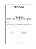 truy nhậm gói tốc độ cao ( hspa) trong thông tin di động 3g