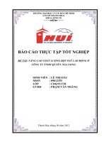 Nâng cao chất lượng đội ngũ lao động ở công ty TNHH quyền nga long